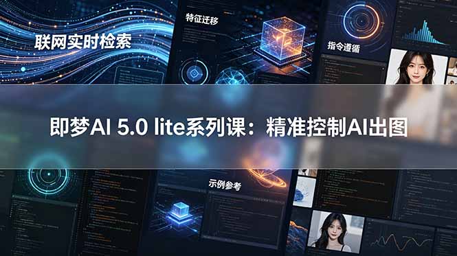 即梦AI 5.0 lite实战课:联网实时检索+特征迁移+指令遵循+示例参考,精准控制AI出图-铜臭网