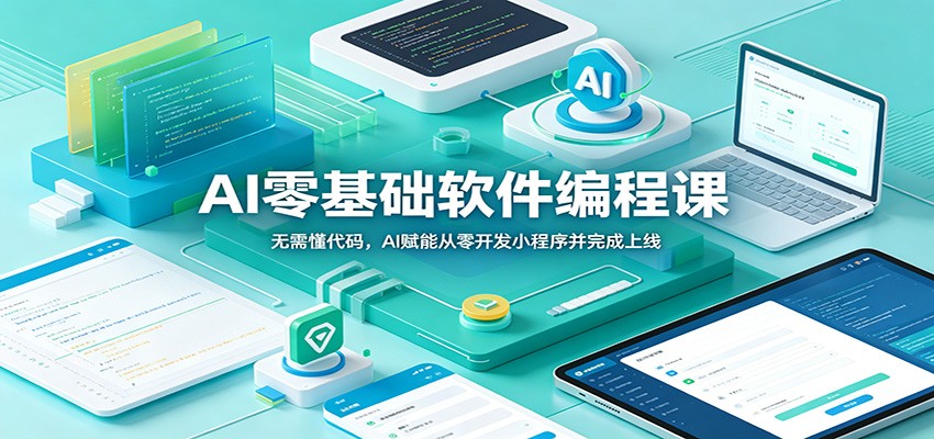 AI零基础软件编程课：无需懂代码，AI赋能从零开发小程序并完成上线-铜臭网
