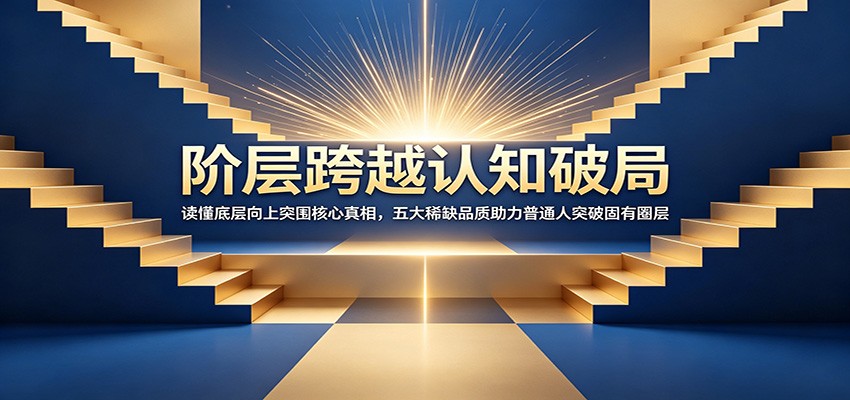 阶层跨越认知破局：读懂底层向上突围核心真相，五大稀缺品质助力普通人突破固有圈层-铜臭网