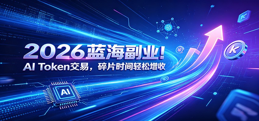 2026蓝海副业！AI Token交易，碎片时间轻松增收-铜臭网
