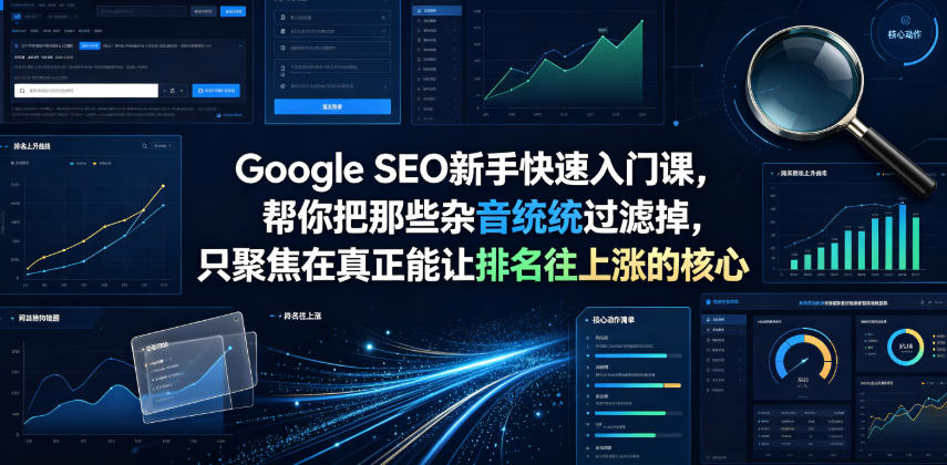 Google SEO新手快速入门课,帮你把那些杂音统统过滤掉,只聚焦在真正能让排名往上涨的核心动作【原创双语字幕】-铜臭网