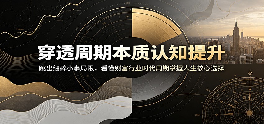 穿透周期本质认知提升:跳出细碎小事局限,看懂财富行业时代周期掌握人生核心选择-铜臭网