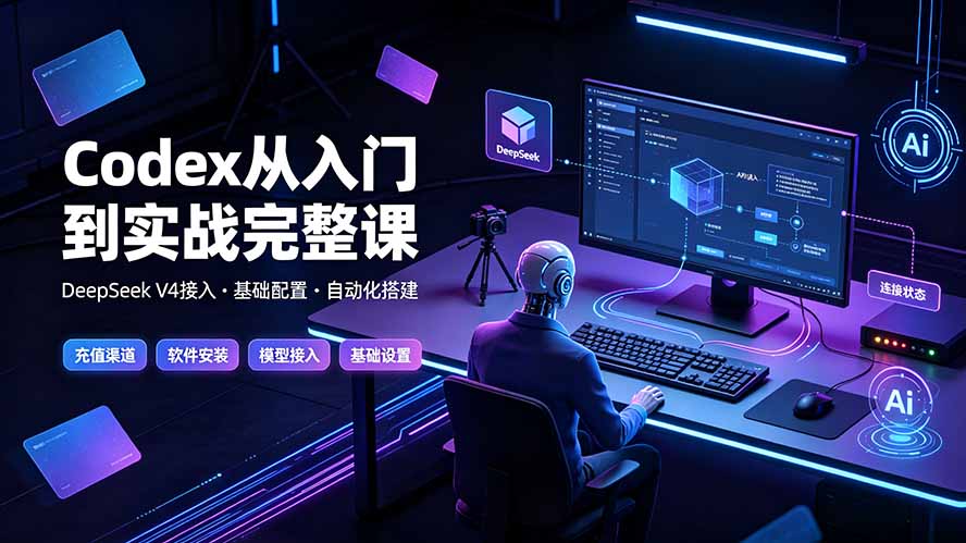 Codex从入门到实战完整课｜充值·安装·接入DeepSeek，记忆·插件·Skill·CLI·MCP全拆解-铜臭网